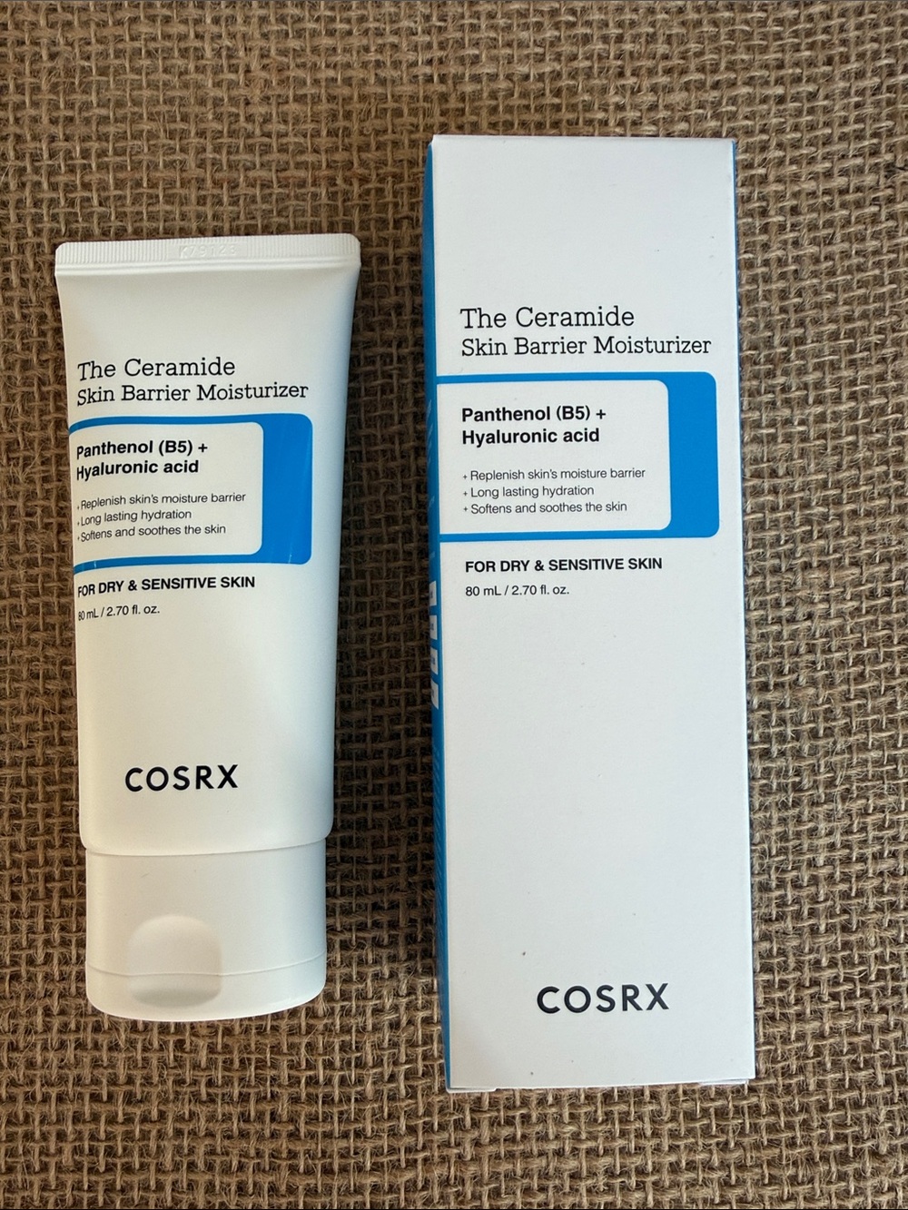 COSRX Ceramide Skin Barrier Moisturizer — White and Blue